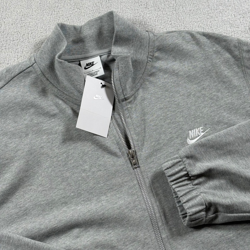 Nike Mens Sportswear Full Zip Track Jacket Gray FQ3426-063 Large